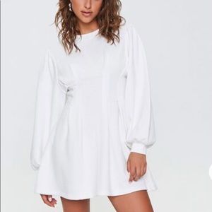 French Terry Pintucked Dress